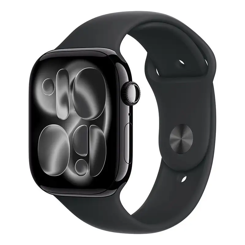 APPLE Watch S11 Cellular 46mm Jet Black Aluminium Case with Black Sport Band - M/L mfc44rk/a