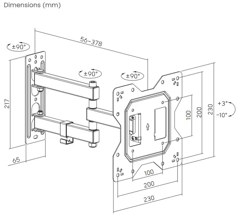 X STAND 23-43 TILT/ARM/LONG