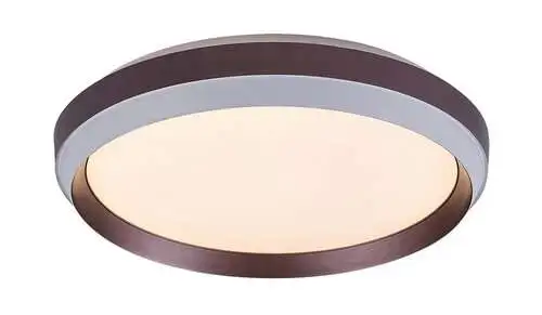 RABALUX Fontana, LED plafojera metal braon prsten, 24W, 1100lm, 3000K, 39cm, IP20