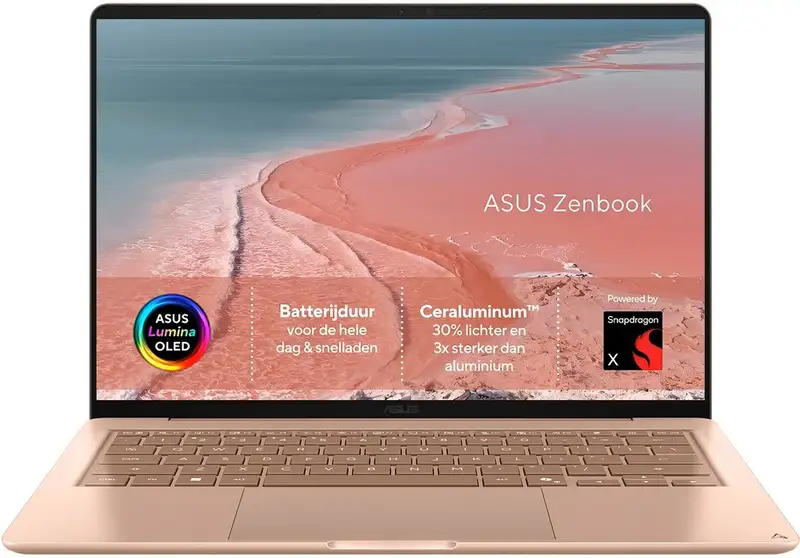 ASUS Zenbook 14 UX3480QA-U1097W, 14" WUXGA OLED, Qualcomm Snapdragon X1-26-100, 16GB, 256GB SSD, Win11Home, bez punjaca
