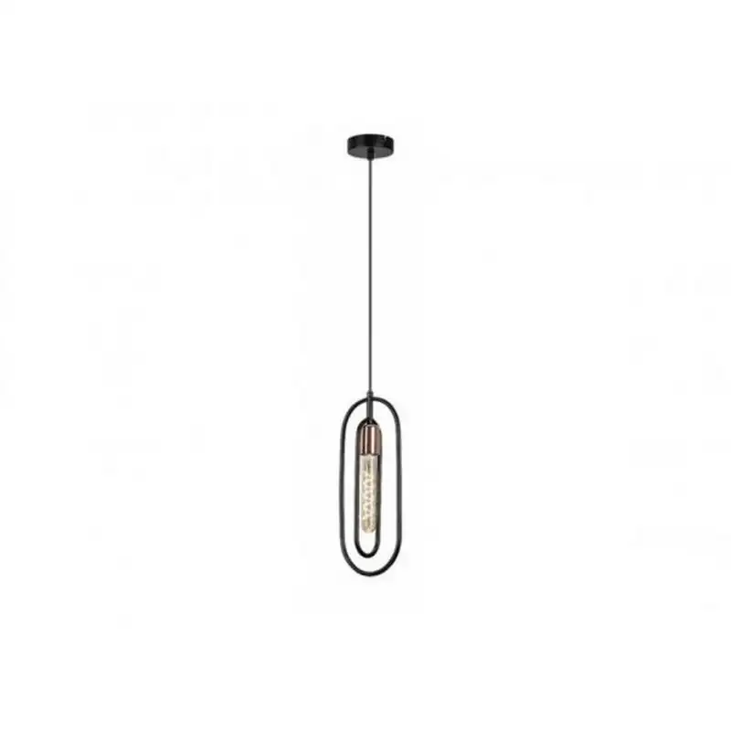RABALUX Rovier, visilica metal crna/bakar 1xE27, v150cm