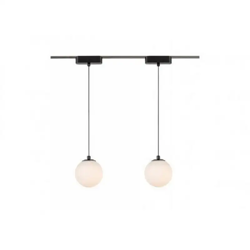 RABALUX LiTrack Pendant01W, šinska visilica kugla LED 5W, 400lm, 3000K, v120cm, p10cm, DC 24V