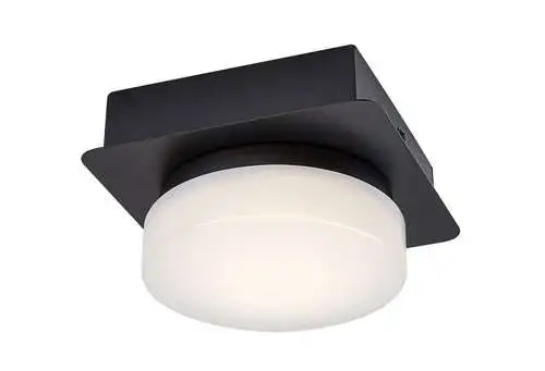 RABALUX Attichus, mat crna 5W,670lm-750lm, 4000K IP44