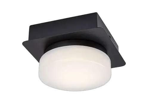RABALUX Attichus, mat crna 5W,670lm-750lm, 4000K IP44