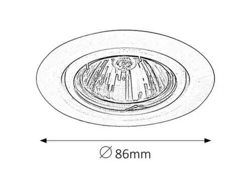 RABALUX Spot relight GU5.3 12V 50W mat hrom 2