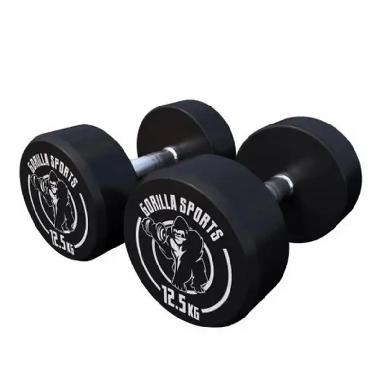 GORILLA SPORTS Okrugle gumirane bucice (2 x 12,5 kg)