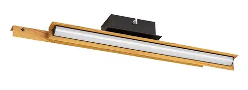 RABALUX Remiel, LED zidna metal cnra/drvo dekor, 12W, 760lm, 3000K, 8x49cm