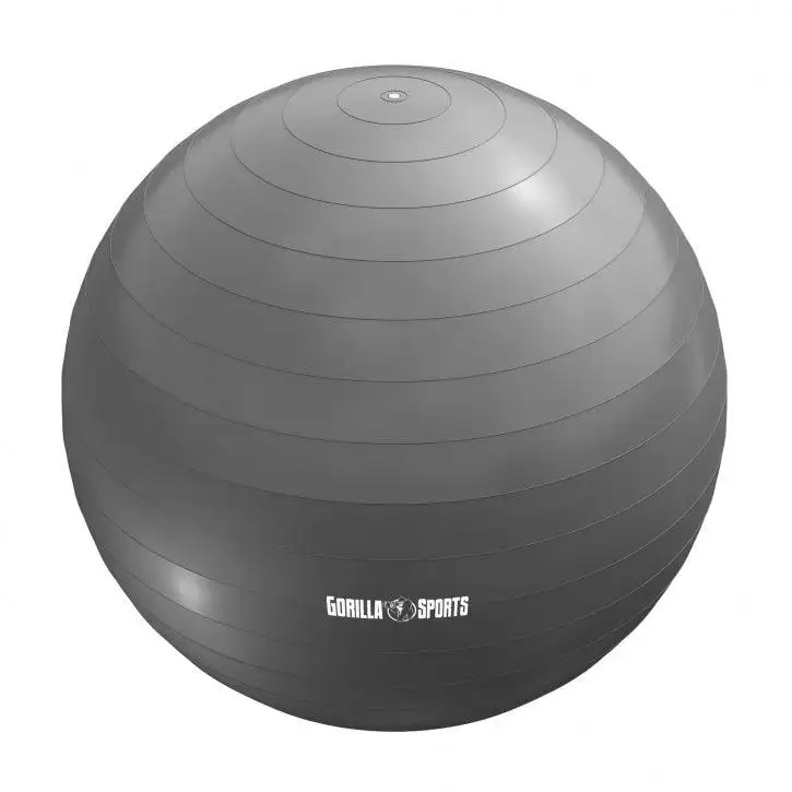 GORILLA SPORTS Lopta za pilates (75 cm / Siva)