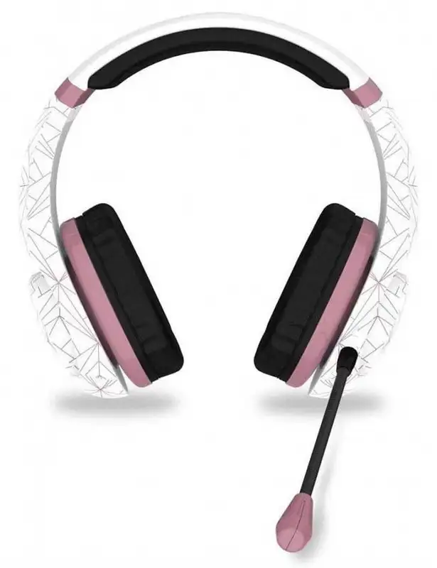 4GAMERS PS4 Rose Gold Edition Stereo Gaming Headset - Abstract White