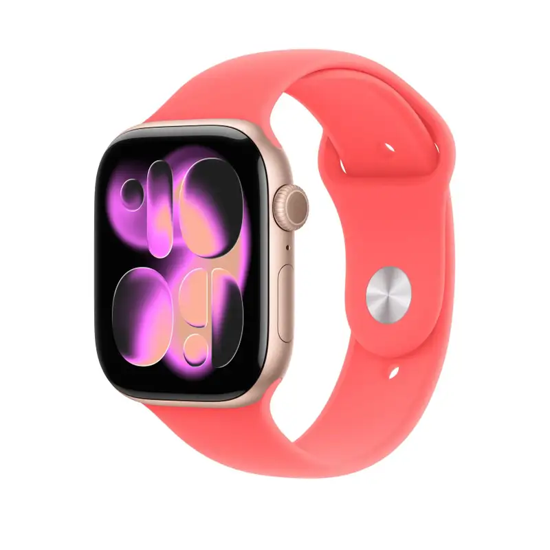 APPLE Watch 46mm Sport Band: Bright Guava Sport Band - S/M (SEASONAL) mhyh4zm/a