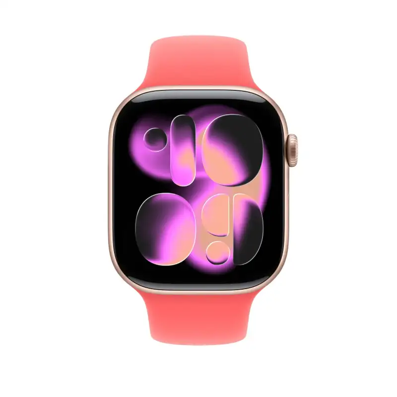 APPLE Watch 46mm Sport Band: Bright Guava Sport Band - S/M (SEASONAL) mhyh4zm/a