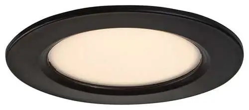 RABALUX Shaun2 plafonjera 3W 3000K crna okrugla