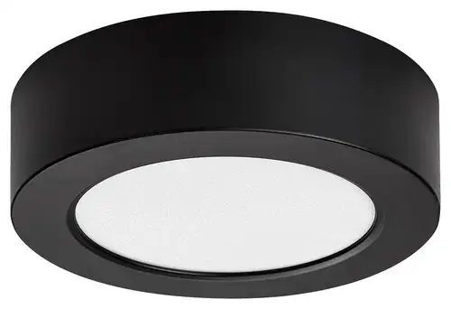 RABALUX Shaun2 plafonjera 7W 3000K crna okrugla