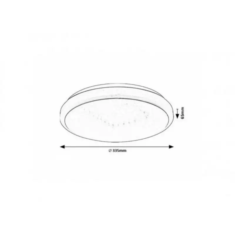 RABALUX Trevor2 plafonjera LED18W D33 5cm