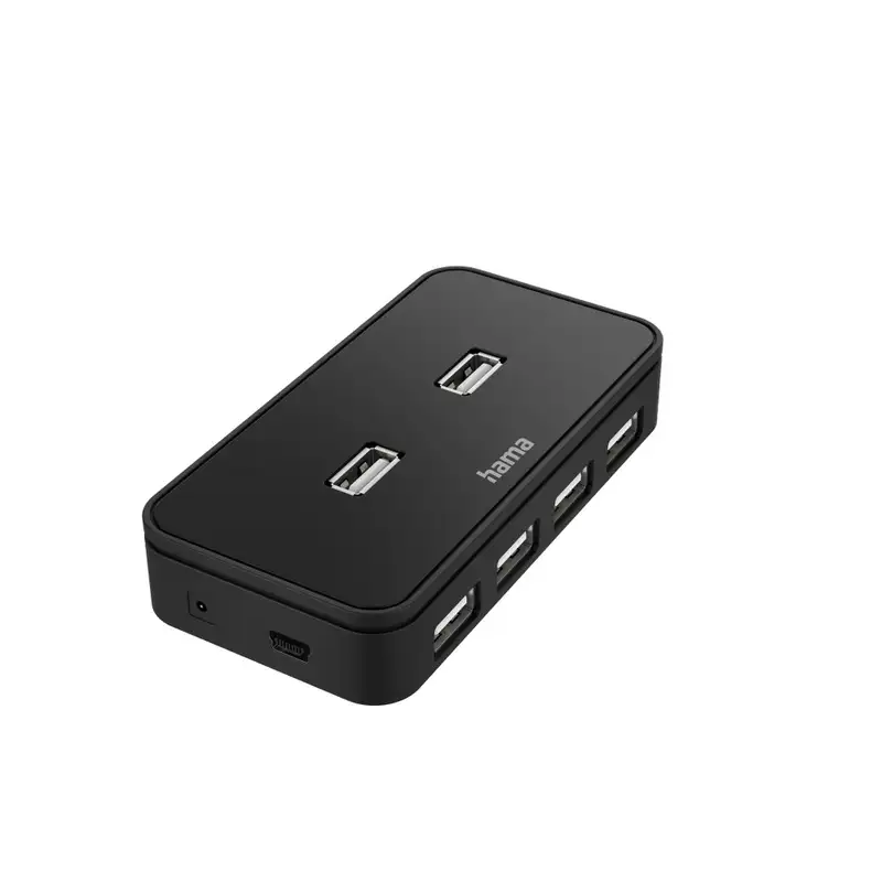 HAMA USB 2.0 HUB 1:7 sa napajanjem crni