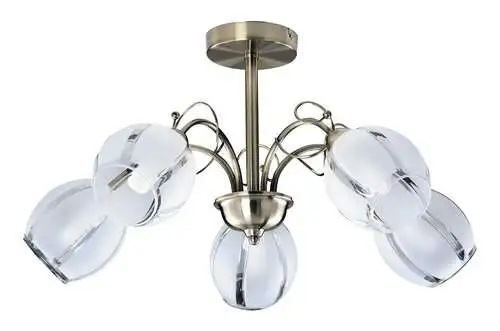 RABALUX Joel luster E27 5x60W, bronza