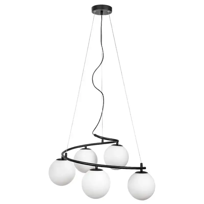 RABALUX Aslan,ind.Pend.E14 C37 5xMAX 5W,m.black