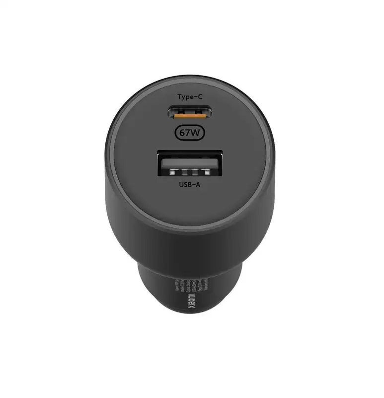 XIAOMI 67W Car Charger (USB-A + Type-C) Black