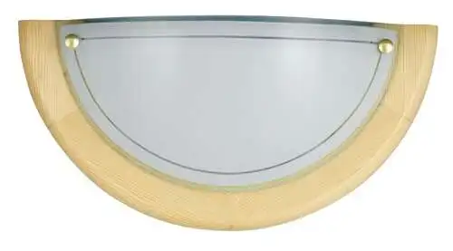 RABALUX Fa Ufo zidna lampa D30 E27 60W drvo opal