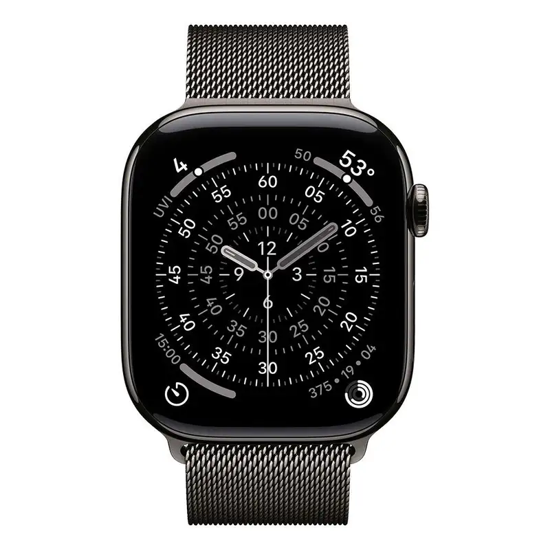 APPLE Watch S11 Cellular 46mm Slate Titanium Case with Slate Milanese Loop - S/M mfd34rk/a