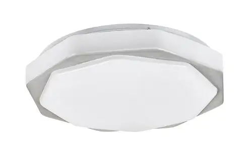 RABALUX Dettora, LED plafonjera sa daljinskim, dimabilna, 18W, 1150lm, CCT 3000-4000-6000K, 37cm, siva/bela