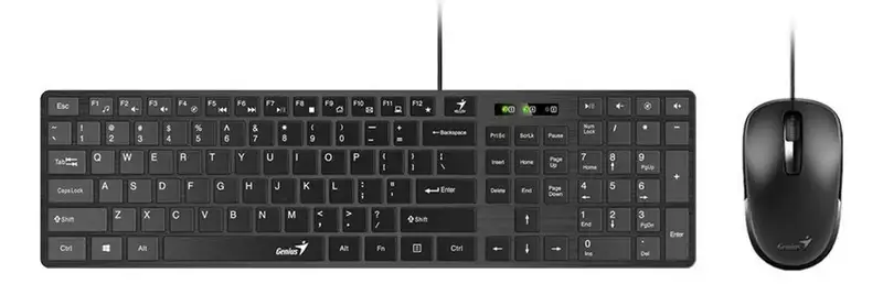 GENIUS SlimStar C126,BLK,USB,US GK-210003