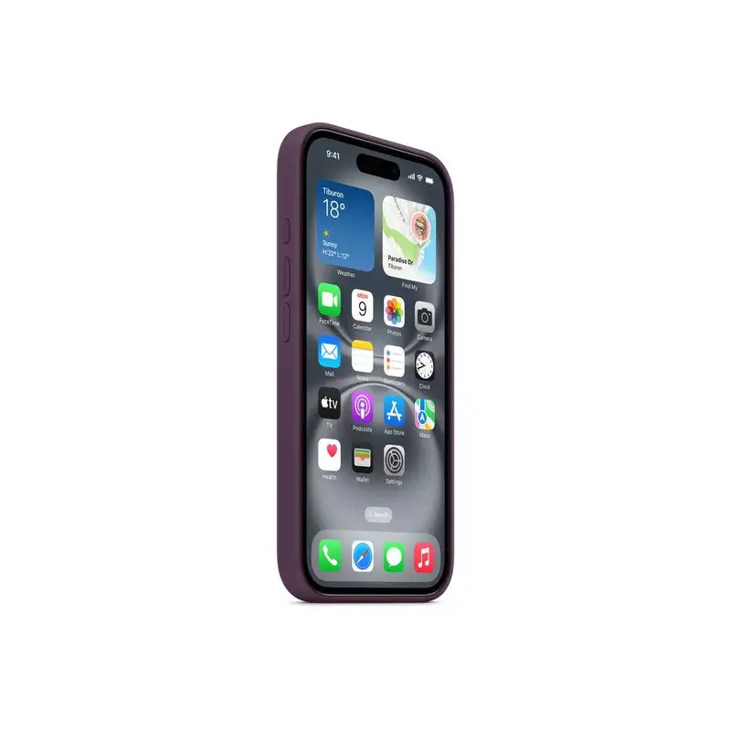 APPLE iPhone 16 Silicone Case with MagSafe Plum myy43zm/a