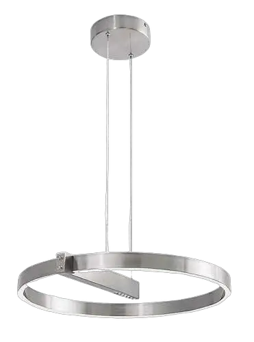 RABALUX Thrac, visilica brušeni aluminium LED 34W, 1700lm,  4000K, precnik 60cm