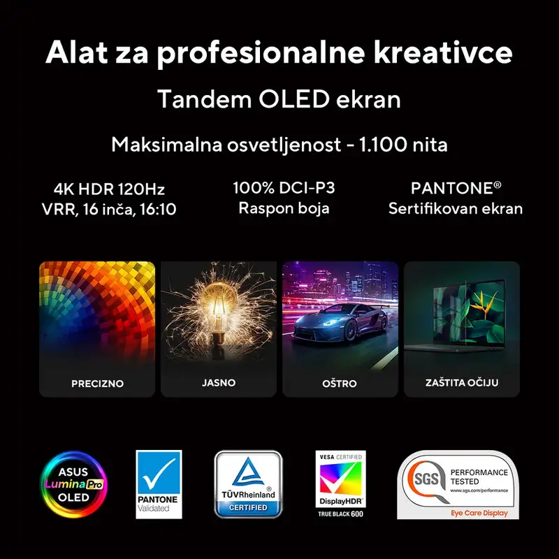 ASUS ProArt P16 H7607BA-SE124X, 16" UHD+, 32GB, 1TB SSD, RTX Spark N1X, Win11 Pro