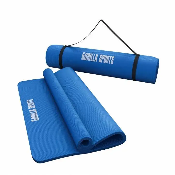 GORILLA SPORTS Prostirka za vezbanje (190 x 100 x 1,5 cm / Tamnoplava)