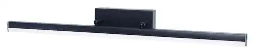 RABALUX Evan, zidna kupatilska crna, LED 12W, 4000K, 49cm