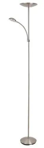 RABALUX Vlasta podna lampa LED 18W + 5W, saten hrom