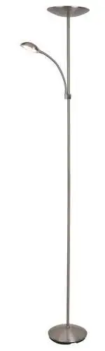 RABALUX Vlasta podna lampa LED 18W + 5W, saten hrom