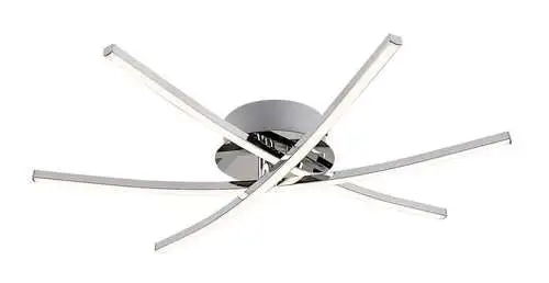 RABALUX Ciklon, led plafonska lampa hrom 21W, 1450-2250lm, 4000K IP20