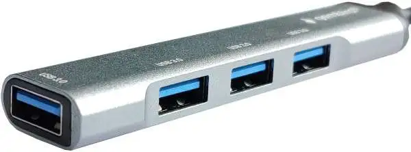 GEMBIRD UHB-U3P4-05 HUB Type-C+A to 4USB3.0 Aluminum