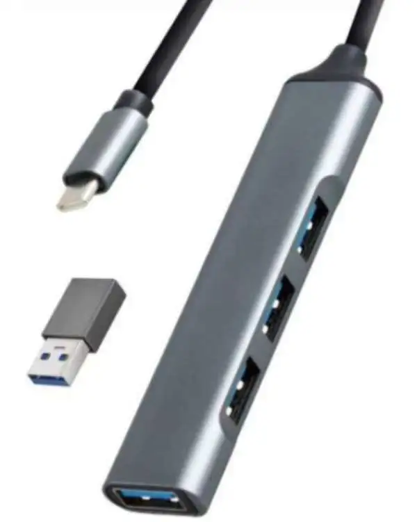 GEMBIRD UHB-U3P4-05 HUB Type-C+A to 4USB3.0 Aluminum
