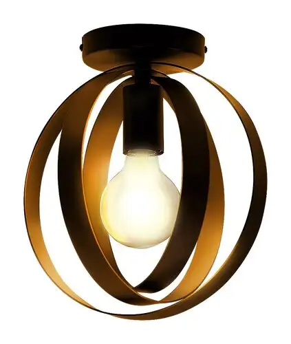 RABALUX Cortado, plafonska lampa crna metal, E27 / 1x max. 40W