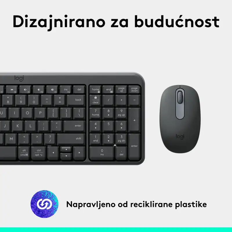 LOGITECH MK250 Graphite US 920-013519 Bezicna Tastatura + mis