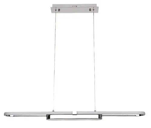 RABALUX Contessa, LED visilica crna metal, 48W, 2900lm, 4000K, 100cm, podesiva visina: 50-120cm