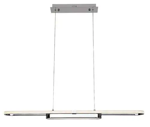 RABALUX Contessa, LED visilica crna metal, 48W, 2900lm, 4000K, 100cm, podesiva visina: 50-120cm