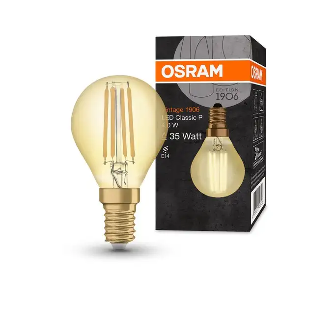 OSRAM  Vintage LED  E14 4W 2400K okrugla