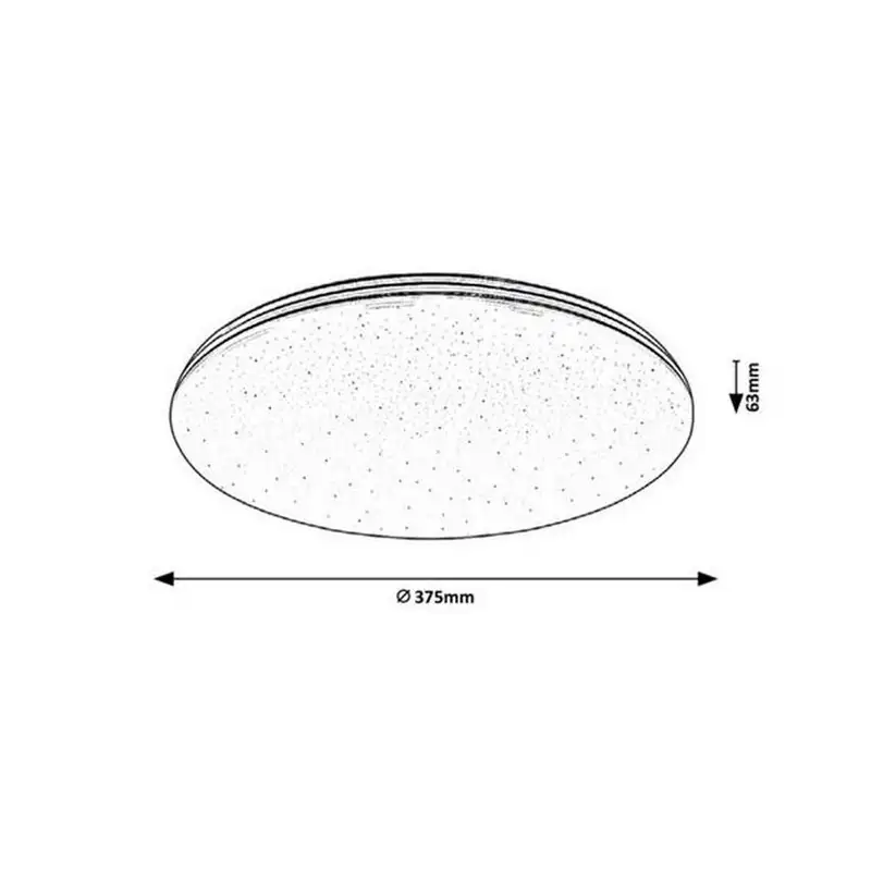 RABALUX Toma kupatilska plafonjera LED 30W 4000K hrom 37,5cm IP44