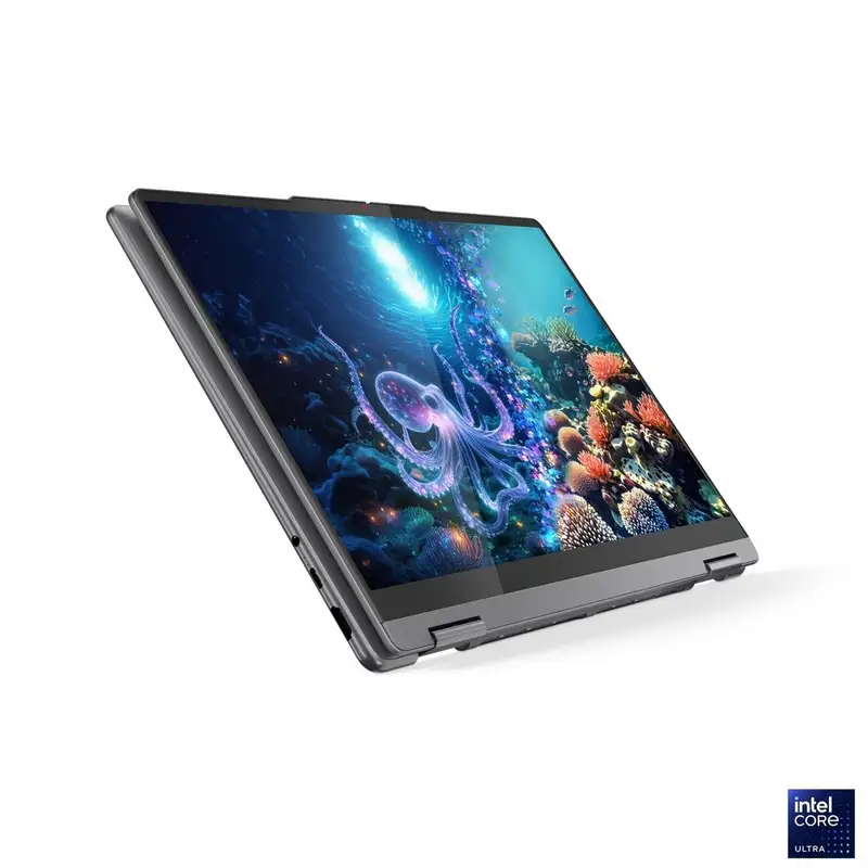 LENOVO Yoga 7 2-in-1 14ILL10, 14.0" 2.8K WQXGA+ TOUCH, Intel Core Ultra 7 256V, 16GB, 512GB SSD, DOS Luna Grey, Sleeve (83JQ00EBYA+PWR-C)