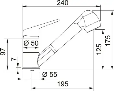 FRANKE-D NOVARA PLUS-D 115.0659.840 CRNA MAT