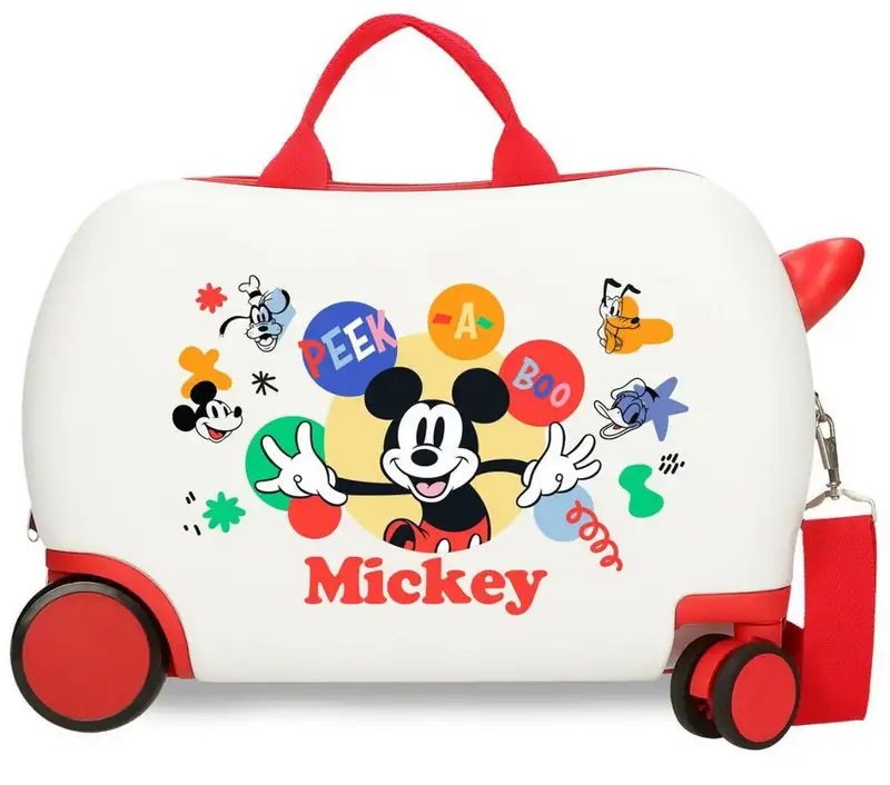 DISNEY MICKEY PEEK A BOO ABS Kofer za decu 45cm sa 4 tockica BELI