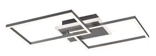 RABALUX Athelstan, LED plafonska lampa, srebrna 40W 2900lm-4300lm, 4000K
