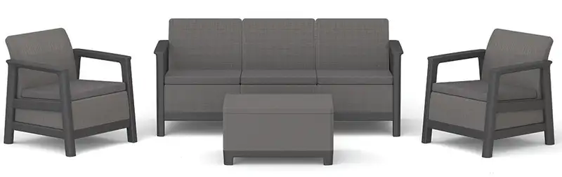 KETER Scandi linea III sa box stolom grafit