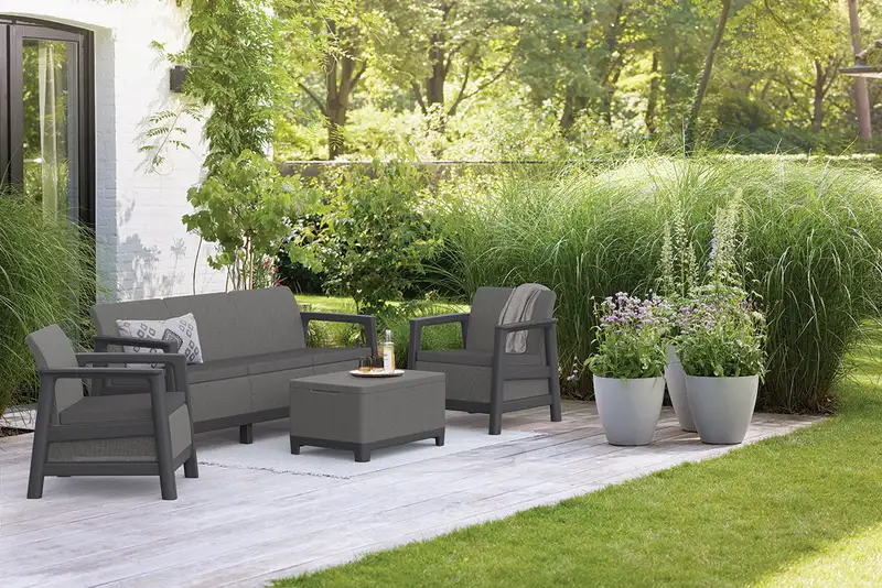KETER Scandi linea III sa box stolom grafit