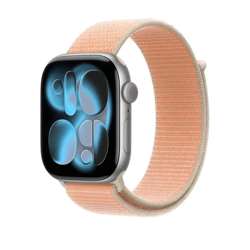 APPLE Watch 46mm Sport Loop: Bright Guava Sport Loop (SEASONAL) mhyw4zm/a