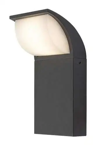 RABALUX Hongkong spoljna led zidna lampa 9W aluminijum crna 660lm